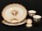 Rare Syracuse Western Ware Set of Two:  Butter Dishes, Oval Dinner Plates & Round Custard Dishes