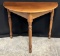 Half Moon Cherry Table with Scrolled Legs