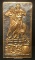 Vintage Hammered Copper Relief Cowboy Plague