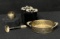 Thailand Brass Spoon, Brass Napkin Ring, Pair of Wedding Napkin Rings & Brass Handled Small Tray