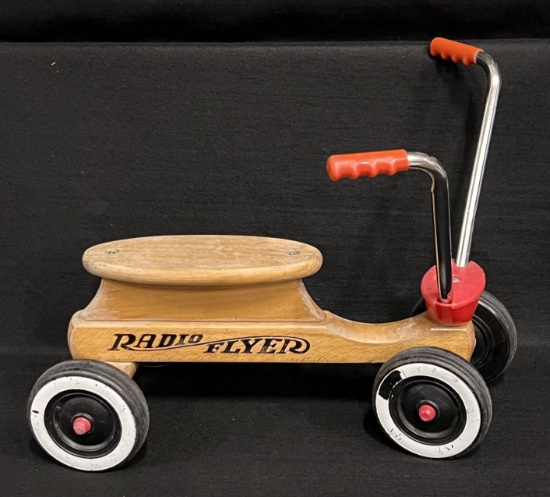 1950's Small Wooden Radio Flyer Scooter