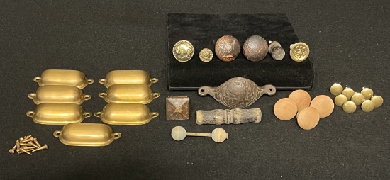 Assorted Drawer Pulls, Handles, and Knobs