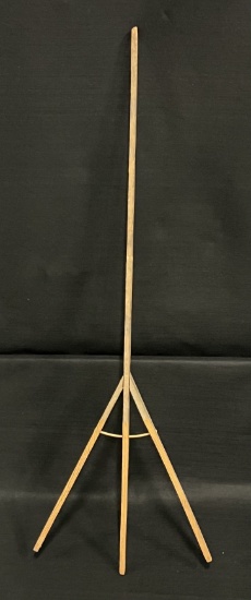 Small Handmade Wooden Antique Pitch Fork