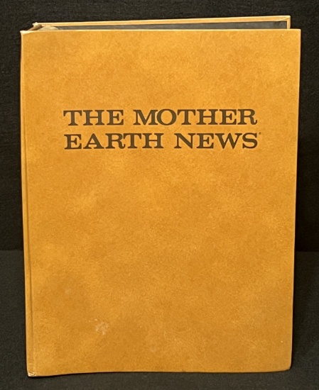 Vintage 6 Issues of 1976 Mother Earth News Magazines in Large Nice Brown Binder
