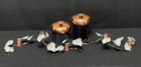Pair of Copper Vine Candleholders & Copper Craft Copper Candlestick Holders