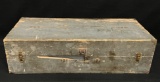 Primitive Wooden Toolbox with 2 Trays & Hinges