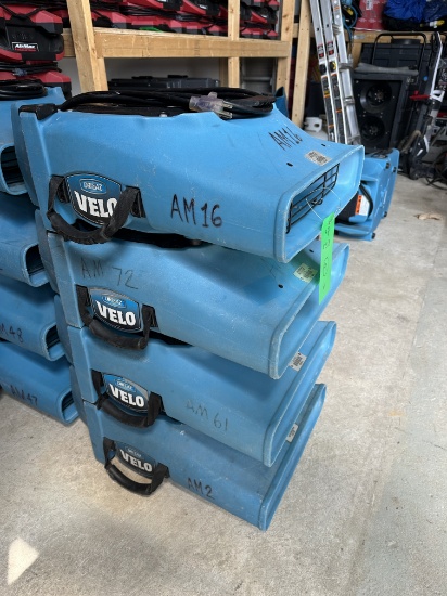 4 Dri-eaz Velo Air Movers