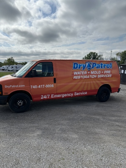 2010 Gmc Savana 3500 Cargo Extended Van 3d V8, Flex Fuel, 4.8 Liter