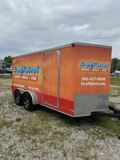 7x16 Enclosed Trailer With Swing Doors
