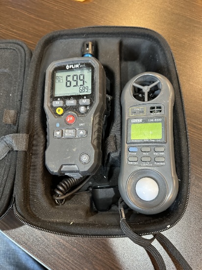 Flir Mr77 Moisture Meter & Reed Lm-8000