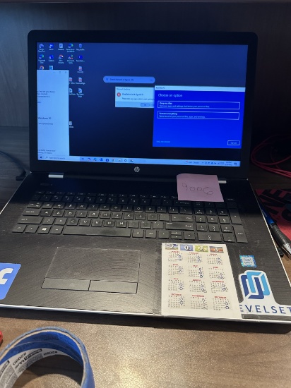 Reception Electronics Hp Monitior And Hp Computer