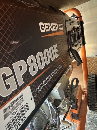 Generac Gp8000e  8000 Watts Electric Start Portable Generator