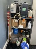 Shelf And Contents- Misters, Pumps