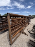 STACK OF PIPE PANELS WITH GATE