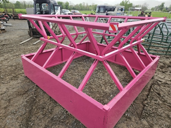 New hot pink hay feeder