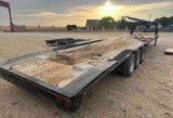 40 ft. triple axle gooseneck equipment, hauling trailer 21,000 GVWR