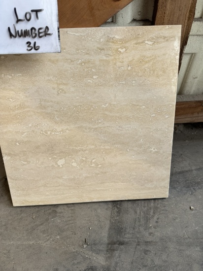Roman Travertine Tile (filled & polished) 12x12. 7 crates