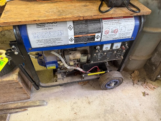 (1) Chicago 66604 Mobile 16 HP Generator Set