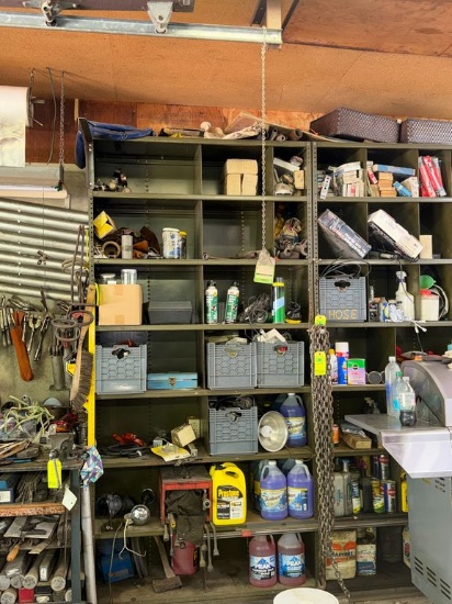 (1) Metal Storage Cabinet w/Contents 4' x 18" x 8'