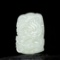 An Exquisite White Jade Dragon Pattern Pendant