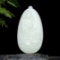 An Exquisite White Jade Statue of Avalokitesvara Pendant