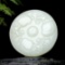 An Exquisite White Jade Buffalo Pattern Pendant