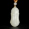 An Exquisite White Jade Buddha-Head Pendant