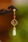 An Exquisite Sterling Silver-Gold Plated Inlaid White Jade Ebony Hairpin