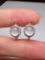 A Pair of Exquisite 18k Gold Diamond Inlaid Jadeite Earrings