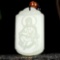 An Exquisite White Jade Statue of Avalokitesvara Pendant