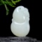An Exquisite White Jade Gourd Pendant