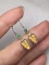 A Pair of Exquisite 18k Gold Diamond Inlaid Jadeite Earrings