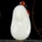 An Exquisite White Jade Statue of Avalokitesvara Pendant