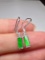 A Pair of Exquisite 18k Gold Diamond Inlaid Jadeite Earrings