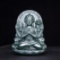 An Exquisite Greenish Jade Statue of Avalokitesvara Pendant