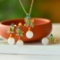 A Set of Fine Sterling Silver-Gold Plated Inlaid White Jade Enamel Jewelrys