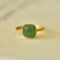 An Exquisite Sterling Silver-Gold Plated Inlaid Jasper Ring