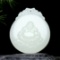 An Exquisite White Jade Statue of Maitreya Buddha Pendant
