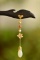 An Exquisite Sterling Silver-Gold Plated Inlaid White Jade Ebony Hairpin