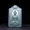 An Exquisite Greenish Jade Statue of Avalokitesvara Pendant