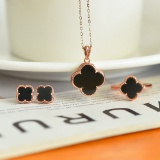 A Set of Fine Sterling Silver-Gold Plated Inlaid White Jade Jewelrys