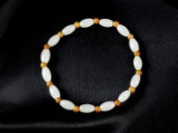 An Exquisite White Jade Bracelets