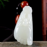 An Exquisite White Jade Pendant