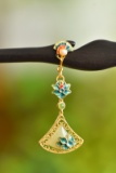 An Exquisite Sterling Silver-Gold Plated Inlaid White Jade Ebony Hairpin