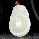 An Exquisite White Jade Ruyi Pendant