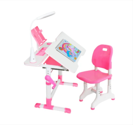 SOLD BY THE PIECE: GORILLA GADGET DESK KIDS PINK, 35 X 26 X 9 INCH, NEW IN
