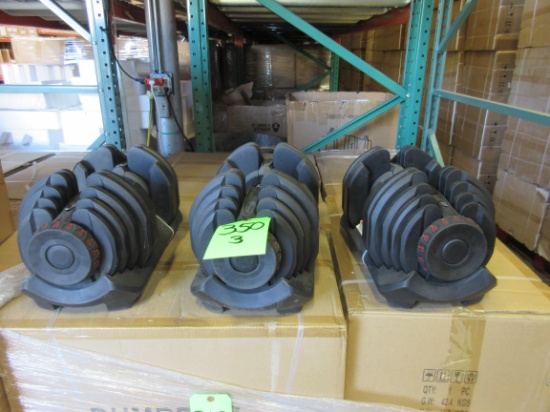 SOLD BY THE PIECE NOT SET; GORILLA GADGETS ADJUSTABLE DUMBBELLS, 10 TO 90 L