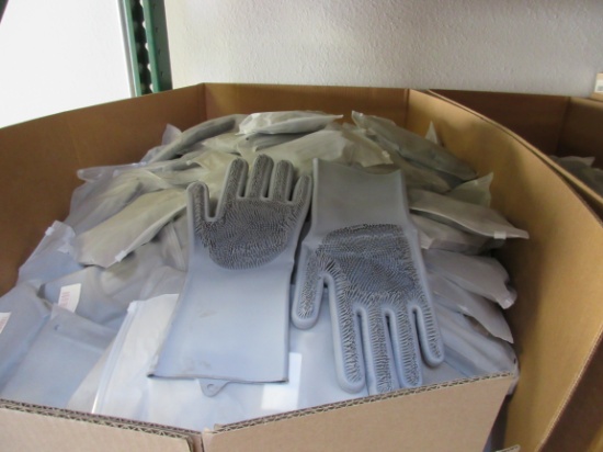 SOLD BY THE LOT: ASSORTED MAGIC SAKSAK 3-PAKS REUSABLE SILICONE GLOVES, LOC