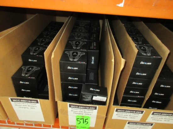SOLD BY THE LOT: ASSORTED UNIVERSAL CAR PHONE MOUNT WITH WIRELESS CHARGING,