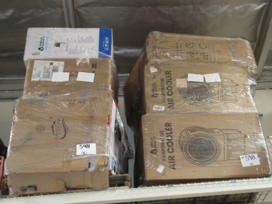 SOLD BY THE PALLET: AIR COOLER RETURNS UNCHECKED, LOCATED IN IRVINE CA